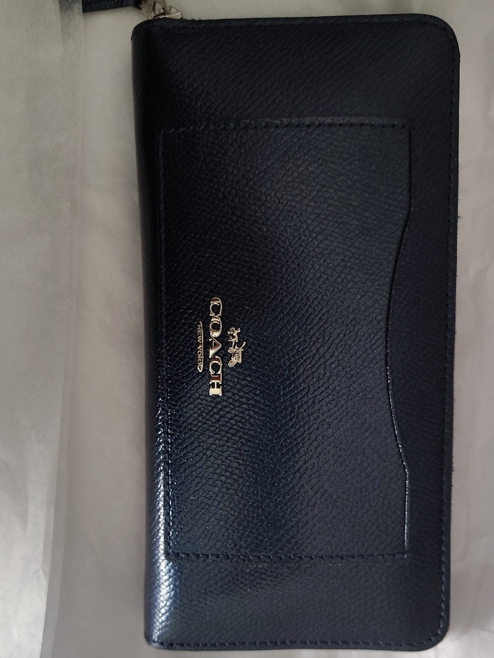 Coach Midnight Blue Leather Wallet Excellent Condition, Genuine Leather - Picture 9 of 11